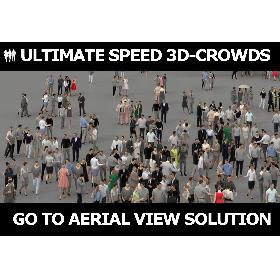 3D model 3D PEOPLE CROWDS - TOTAL PACK - ULTIMATE SPEED SOLUTION - CROWD